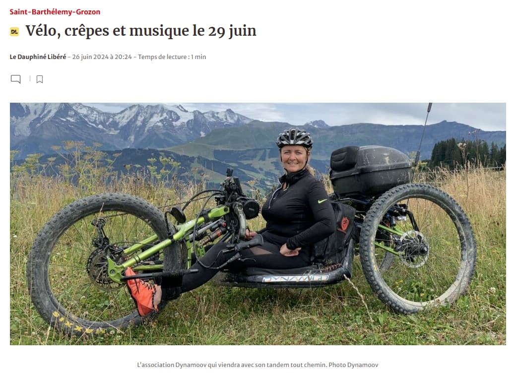 Vélo, crêpes et musique le 29 juin