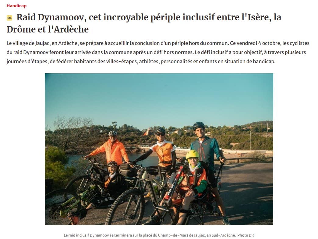 Raid Dynamoov, cet incroyable périple inclusif entre l'Isère, la Drôme et l'Ardèche